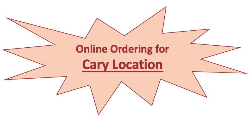 Online ordering for Cary location